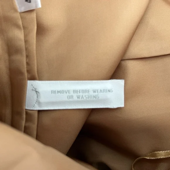 Ann Taylor Petites 100% Leather Skirt Tan Camel Size 2P - Picture 10 of 10